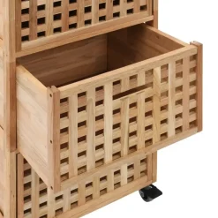 vidaXL - Opbergkastje - Bruin - Hout Sale