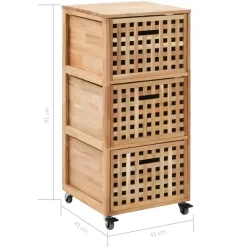 vidaXL - Opbergkastje - Bruin - Hout Sale