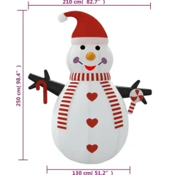 vidaXL - Opblaasbare Sneeuwpop - 250 cm Discount