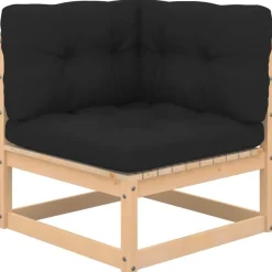 vidaXL - Palletbank - Antraciet - Grenenhout Sale