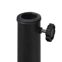 vidaXL - Parasolvoet - Zwart - Staal Hot