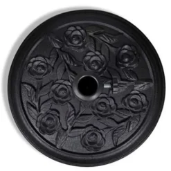 vidaXL - Parasolvoet - Zwart - Staal Hot