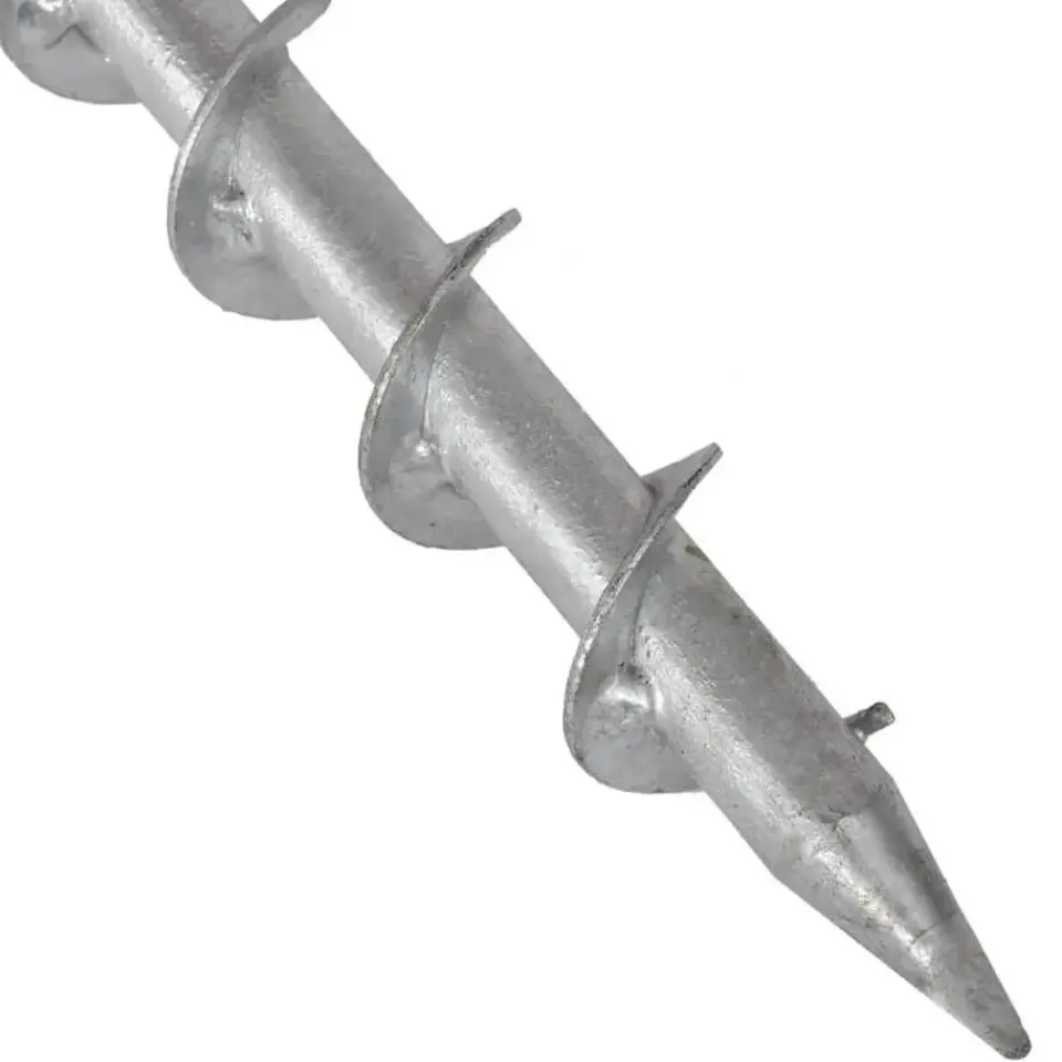 vidaXL - Parasolvoet grondanker - Zilver - Staal Outlet