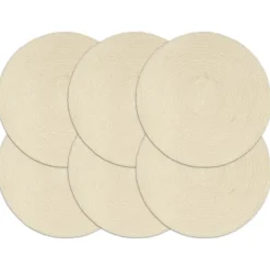 vidaXL - Placemat - Bruin - Katoen - 6 stuks Sale