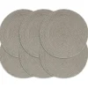 vidaXL - Placemat - Grijs - Katoen - 6 stuks Hot