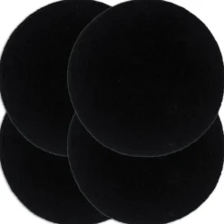 vidaXL - Placemat - Zwart - Katoen - 4 stuks