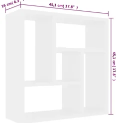 vidaXL - Plank - Wit - Bewerkt hout Hot