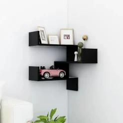 vidaXL - Plank - Zwart - Bewerkt hout Hot