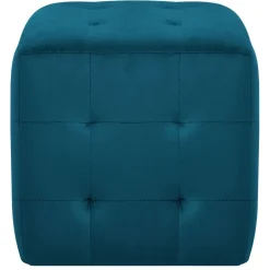 vidaXL - Poef - Blauw - Stof Clearance