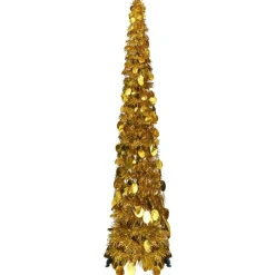 vidaXL - Pop-up Kerstboom - Goud - 120 x 25 cm Sale