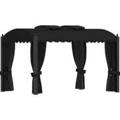 vidaXL - Prieel - Antraciet - Stof New