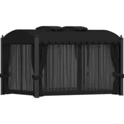 vidaXL - Prieel - Antraciet - Stof New