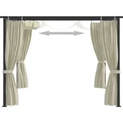 vidaXL - Prieel - Crème - Stof Clearance