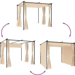 vidaXL - Prieel - Crème - Stof Clearance