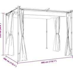 vidaXL - Prieel - Crème - Stof Clearance