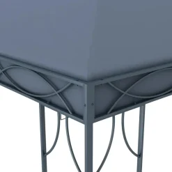 vidaXL - Prieel Met Lichtslinger - Antraciet - Stof - 300 x 300 cm Outlet