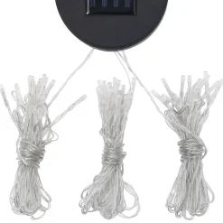 vidaXL - Prieel Met Lichtslinger - Antraciet - Stof - 300 x 300 cm Outlet