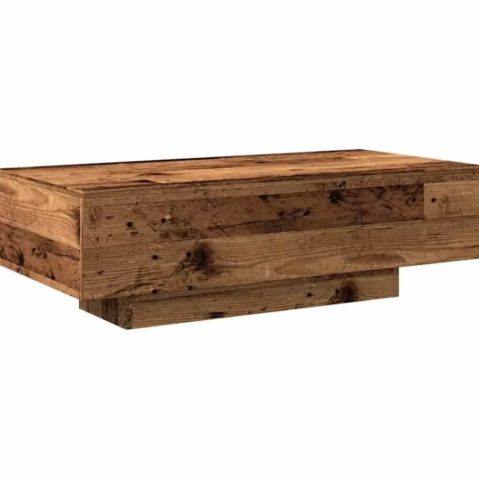 vidaXL - Rechthoekige Salontafel - Oud hout - Bewerkt hout - 100x49.5x31 cm Outlet