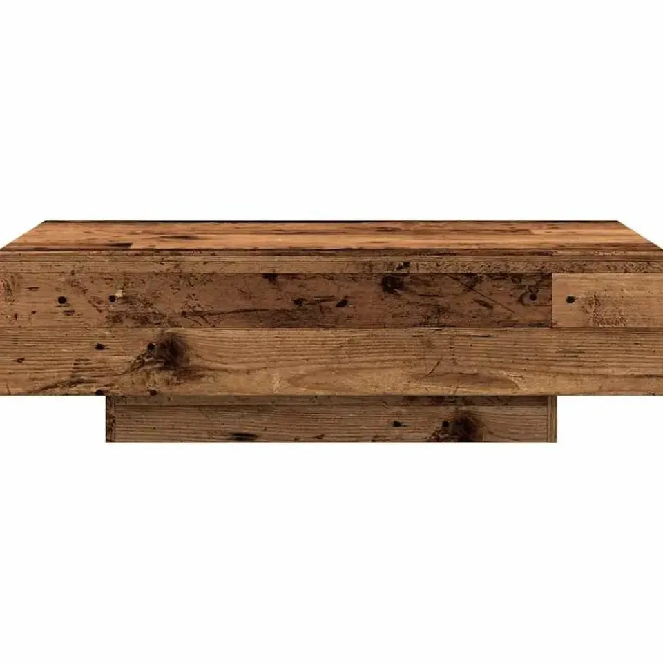 vidaXL - Rechthoekige Salontafel - Oud hout - Bewerkt hout - 100x49.5x31 cm Outlet