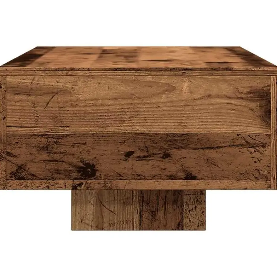 vidaXL - Rechthoekige Salontafel - Oud hout - Bewerkt hout - 100x49.5x31 cm Outlet