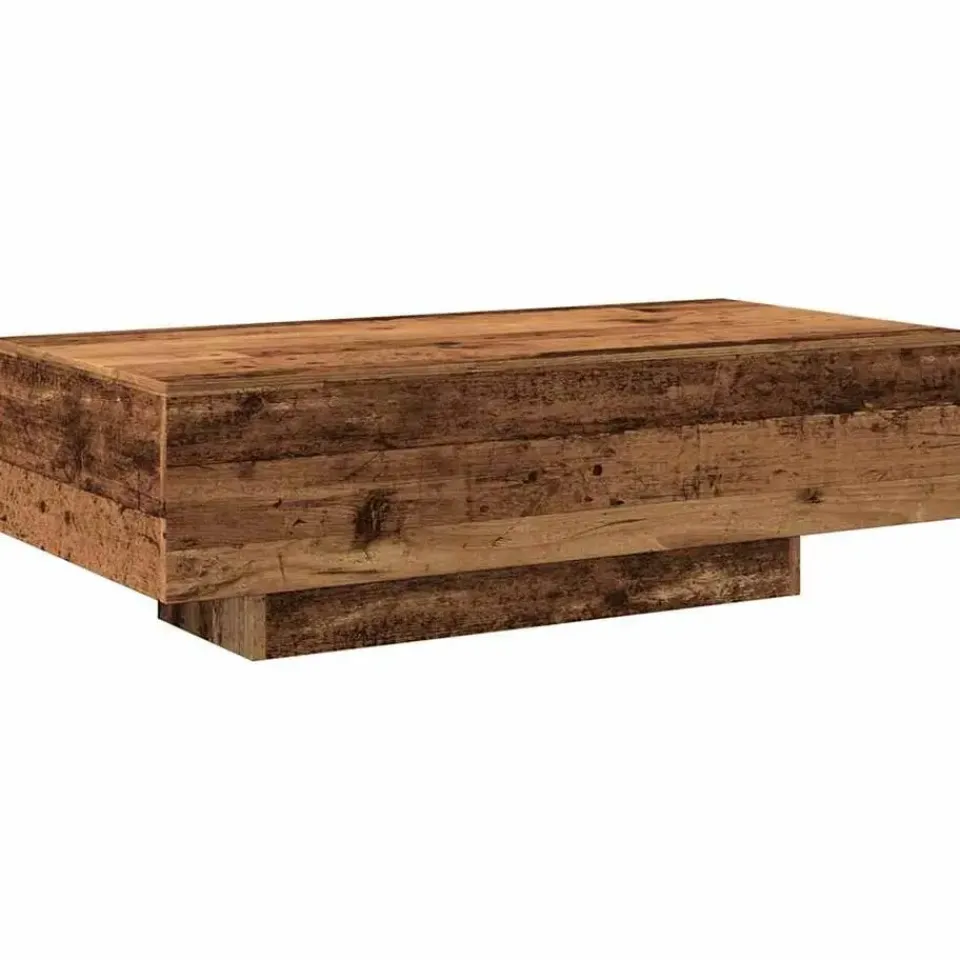vidaXL - Rechthoekige Salontafel - Oud hout - Bewerkt hout - 100x49.5x31 cm Outlet