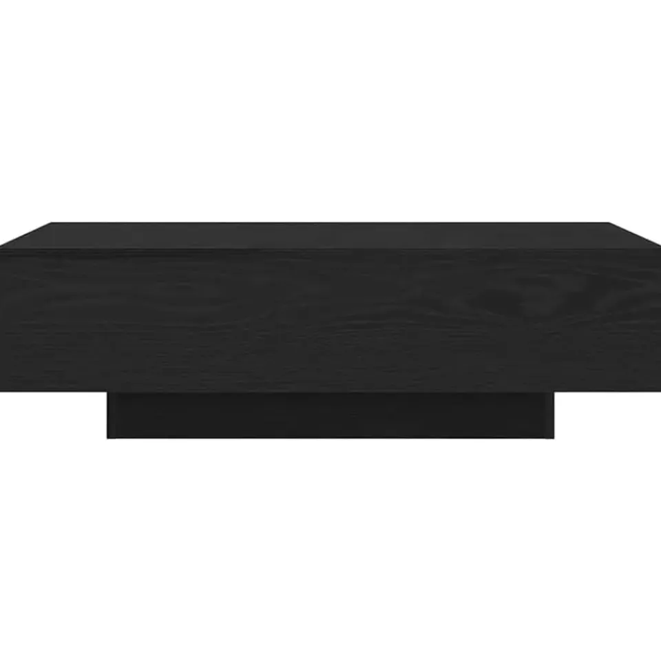 vidaXL - Rechthoekige Salontafel - Zwart eiken - Bewerkt hout - 100x49.5x31 cm New