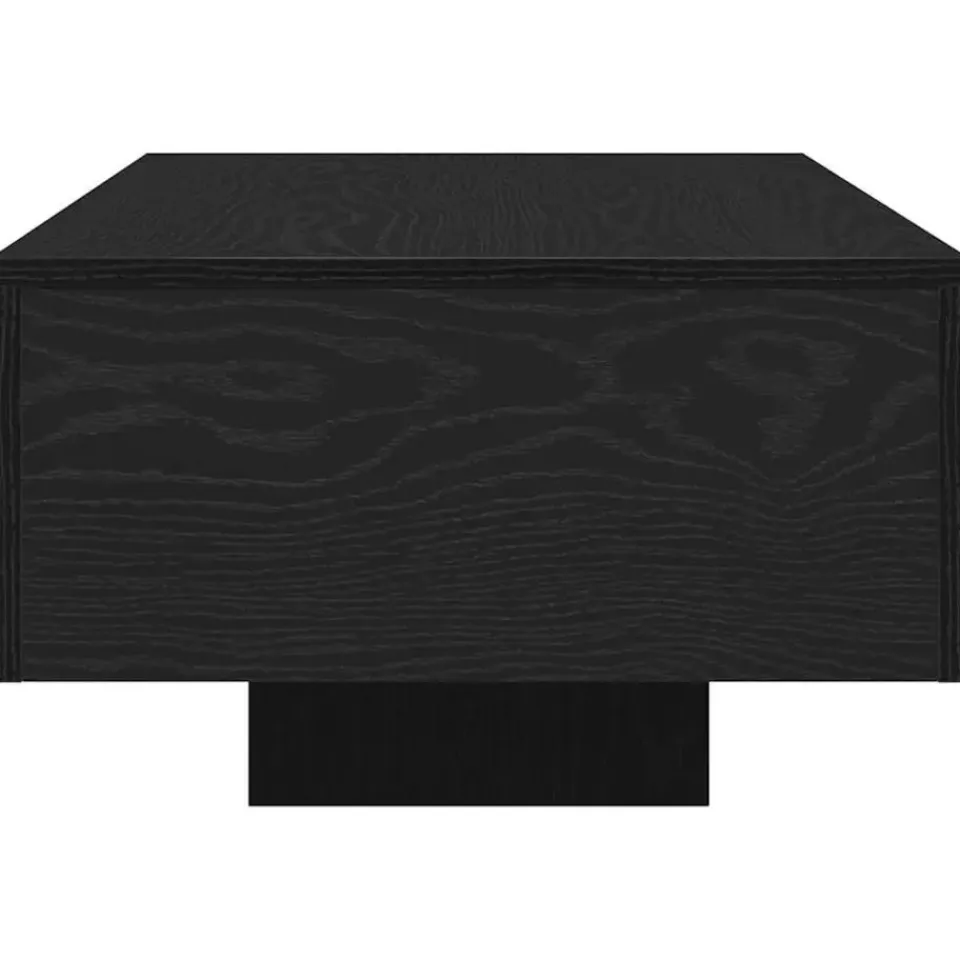 vidaXL - Rechthoekige Salontafel - Zwart eiken - Bewerkt hout - 100x49.5x31 cm New