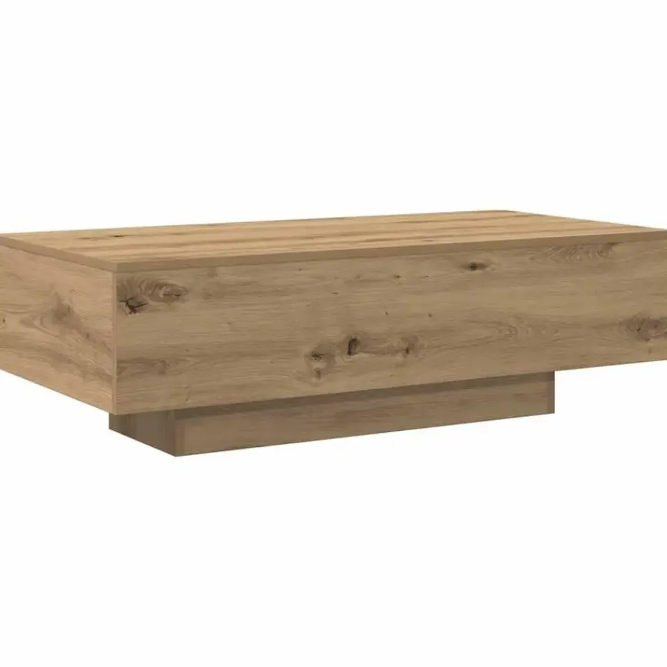 vidaXL - Rechthoekige Salontafel - Artisanaal eiken - Hout - 100x49.5x31 cm New