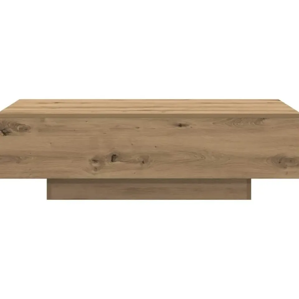vidaXL - Rechthoekige Salontafel - Artisanaal eiken - Hout - 100x49.5x31 cm New