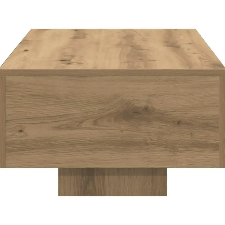 vidaXL - Rechthoekige Salontafel - Artisanaal eiken - Hout - 100x49.5x31 cm New