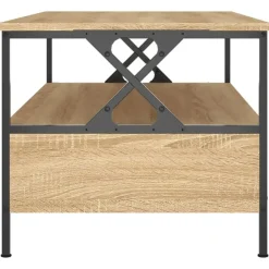 vidaXL - Rechthoekige Salontafel met 2 lades - Sonoma eiken - Hout - 100x51 cm Online