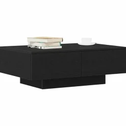 vidaXL - Rechthoekige Salontafel met 4 lades - Zwart eiken - Hout - 90x60 cm Best