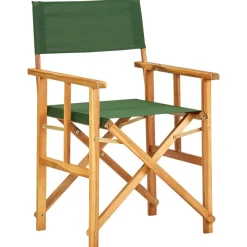 vidaXL - Regisseursstoelen - Groen - Hout - 2 stuks Best