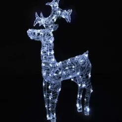 vidaXL - Rendier Kerstdecoratie - Koudwit New