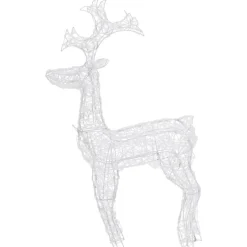 vidaXL - Rendier Kerstdecoratie - Warm white - 60 x 16 x 100 cm Best