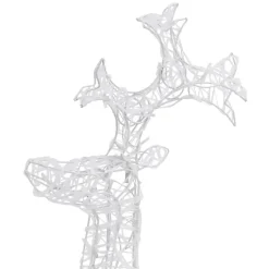vidaXL - Rendier Kerstdecoratie - Warm white - 60 x 16 x 100 cm Best
