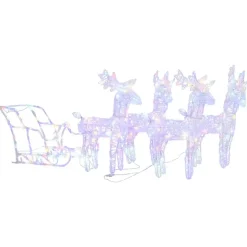 vidaXL - Rendieren En Slee Kerstversiering - Multicolour Hot
