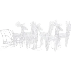 vidaXL - Rendieren En Slee Kerstversiering - Multicolour Best