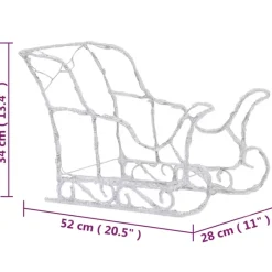 vidaXL - Rendieren En Slee Kerstversiering - Multicolour Best