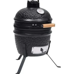 vidaXL - Rokersbarbecue - Zwart - Keramiek New