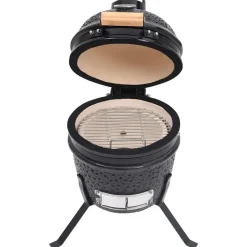 vidaXL - Rokersbarbecue - Zwart - Keramiek New