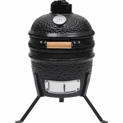 vidaXL - Rokersbarbecue - Zwart - Keramiek New