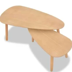 vidaXL - Salontafel - Bruin - Grenenhout - 2 stuks Best