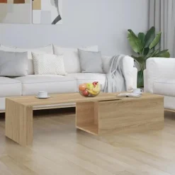 vidaXL - Salontafel - Bruin - Bewerkt hout Sale