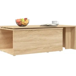 vidaXL - Salontafel - Bruin - Bewerkt hout Sale