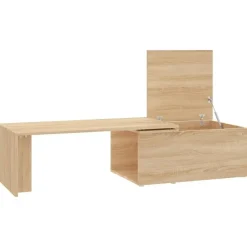 vidaXL - Salontafel - Bruin - Bewerkt hout Sale