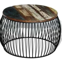 vidaXL - Salontafel - Bruin - Hout - 68 x 37 cm Clearance