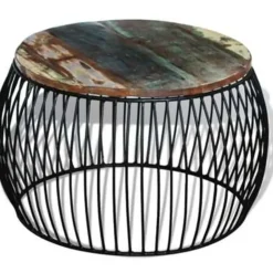 vidaXL - Salontafel - Bruin - Hout - 68 x 37 cm Clearance