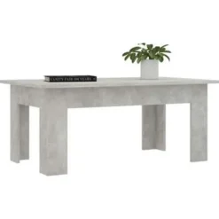 vidaXL - Salontafel - Grijs - Bewerkt hout - 100 x 60 x 42 cm