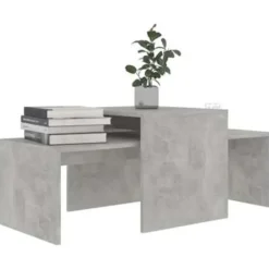 vidaXL - Salontafel - Grijs - Bewerkt hout Clearance